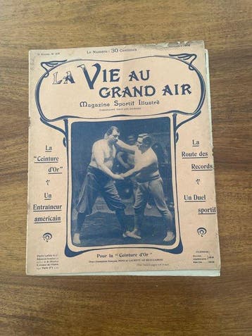 Wrestling-Lutte: de gouden riem 1902 Paul Pons, Verzamelen, Nieuw