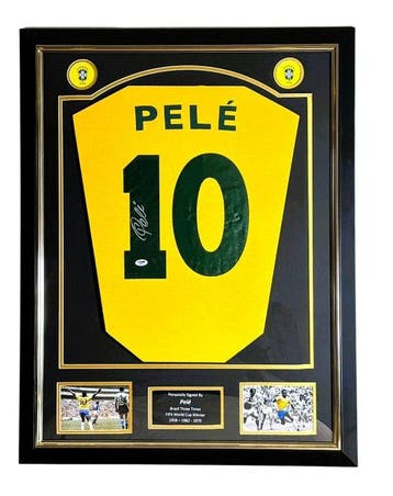 Brazil - Wereldkampioenschap Voetbal - Pele- Premium Frame -