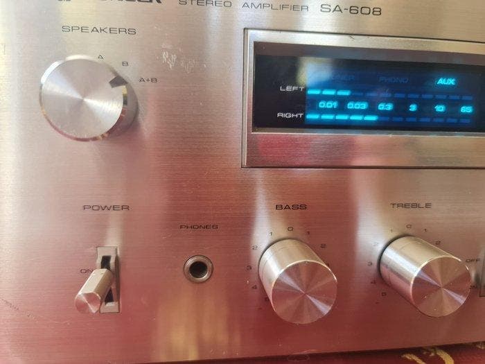 Pioneer - SA-608 - Blue Line Solid state geïntegreerde, TV, Hi-fi & Vidéo, Radios