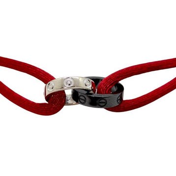 Cartier - Armband - Love - 18 karaat Witgoud, keramiek, Nieuw