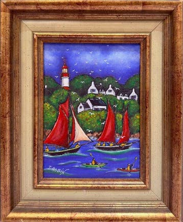 I. Robin (1959) - Le Phare de Doëlan - La Regate, Antiquités & Art