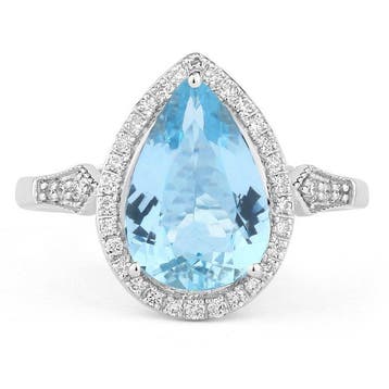Zonder minimumprijs - Ring - 14 karaat Witgoud - 2.32ct. tw., Nieuw