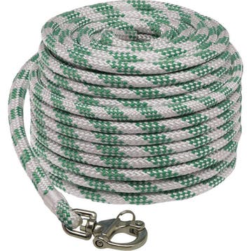 8mm x 25m Zeilval met Gesplitste Snapsluiting Wit-Groen, Ophalen of Verzenden