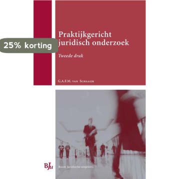 Praktijkgericht juridisch onderzoek / Boom juridische, Verzenden, Zo goed als nieuw, G.A.F.M. van Schaaijk