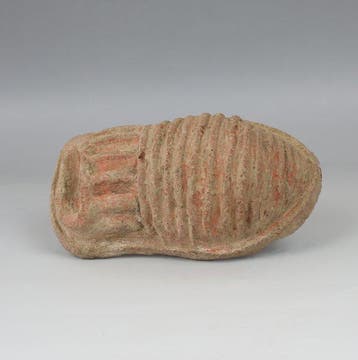Etruscan Aardewerk Anatomisch votiefmodel van een baarmoeder