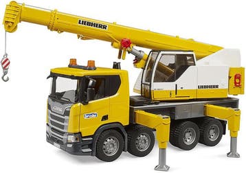 Bruder Scania 560R Kraanauto | Retour deal | Knallerprijs, Kinderen en Baby's, Verzenden, Zo goed als nieuw