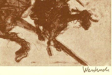 Claude Weisbuch (1927-2014) - Don Quichotte et Sancho Panza