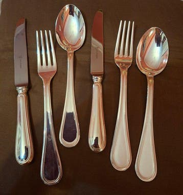 Bestekset (6) - .800 zilver - Bestaande uit: 2 vorken, 2, Antiek en Kunst