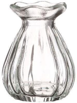 Glas Vaas Tafelvaas Hyacint Fleur Clear klein model Ø7x9 cm, Nieuw