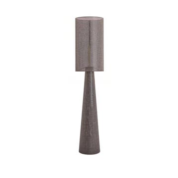2dekans | Micky Vloerlamp - Linnen - Ø38x180cm - Bruin, Maison & Meubles, Ophalen of Verzenden