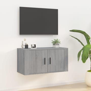 vidaXL Tv-wandmeubel 80x34,5x40 cm grijs sonoma eikenkleurig, Verzenden, Nieuw