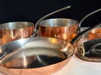 Pan (6) - zware handgemaakte professioneel pannen - Koper,, Antiek en Kunst
