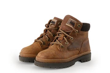 Keq Veterboots Jongens in maat 24 Cognac, Verzenden, Schoenen