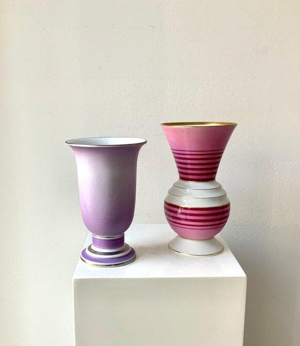 Edelstein Bavaria & PG Günthersfeld - Vaas (2) - Porselein -, Antiek en Kunst, Antiek | Glaswerk en Kristal