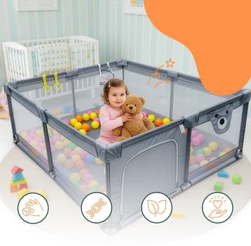 Box - speelbox - ballenbak -  180x200 cm - 50 ballen, Kinderen en Baby's, Verzenden, Nieuw