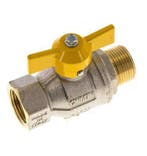 Robinet à boisseau sphérique en laiton à poignée papillon 2, Verzenden