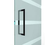 U-greep rond voor glazen deur ø 25mm - L: 525x500mm - Zwart, Doe-het-zelf en Bouw, Deuren en Vliegenramen, Verzenden, Nieuw