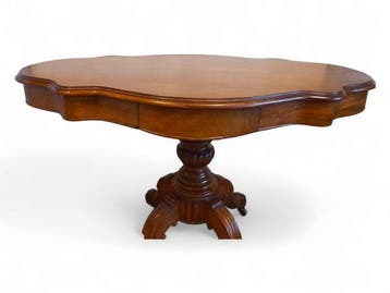 Tafel - Notenhout met fineer