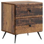 vidaXL Nachtkastje met lade Oud hout 43 x 34,5 x 47,5 cm, Verzenden, Nieuw