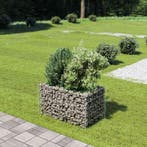 vidaXL Gabion plantenbak verhoogd 90x50x50 cm gegalvaniseerd, Verzenden, Nieuw