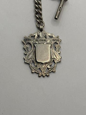 Catene Albert con fob Vittoriana in argento 925 sterling