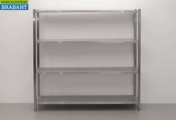 RVS Opbergrek Rek Stelling Premium-line 180 x 40 x 180 cm, Ophalen of Verzenden