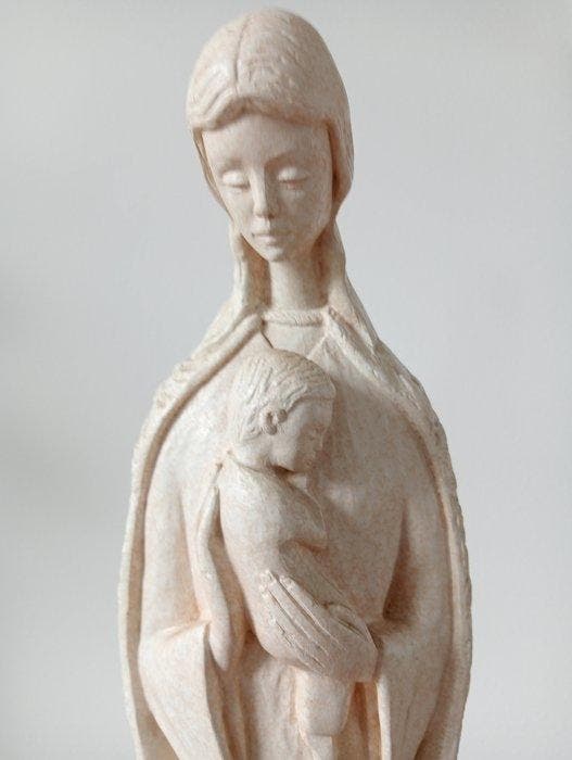 Religieuze en spirituele objecten - Vintage - Gips,, Antiek en Kunst, Antiek | Boeken en Manuscripten