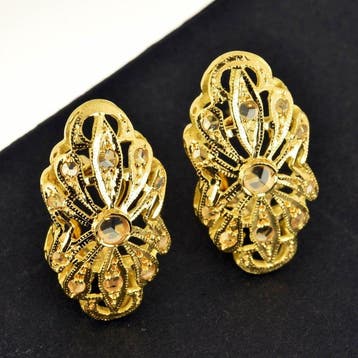 Boucles doreilles - 18 carats Or jaune Diamant (Naturelle), Nieuw