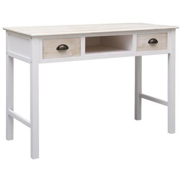 vidaXL Wandtafel 110x45x76 cm hout, Huis en Inrichting, Tafels | Bijzettafels, Verzenden, Nieuw