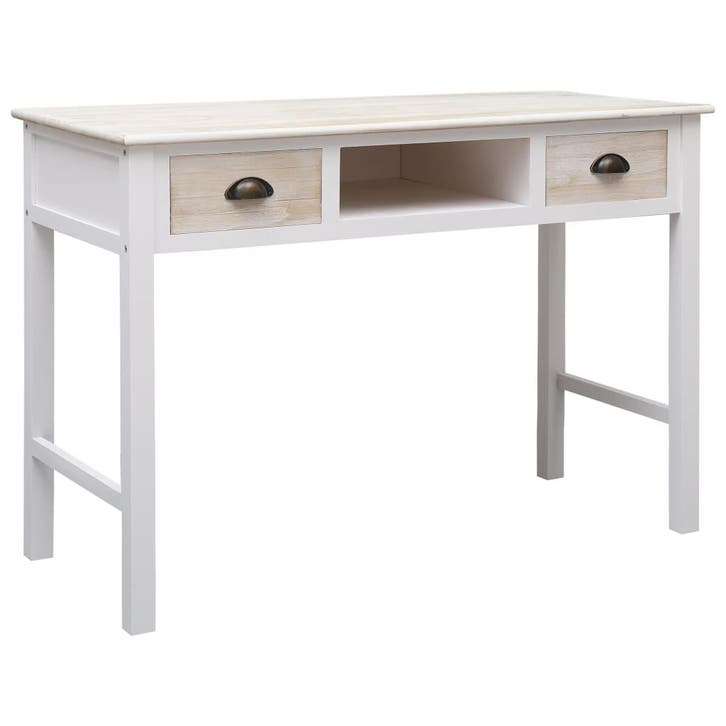 vidaXL Wandtafel 110x45x76 cm hout, Huis en Inrichting, Tafels | Bijzettafels, Nieuw, Verzenden