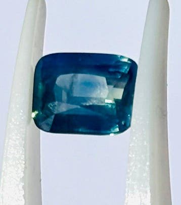 1 pcs Bleu, Jaune, Bicolore Saphir - 1.11 ct - Antwerp