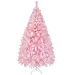 2dekans | Yaheetech Kunstkerstboom Roze – 110 x 110 x 183 cm, Diversen, Kerst, Ophalen of Verzenden, Nieuw