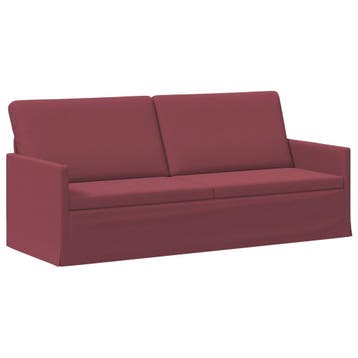 vidaXL 3-zits sofa Wijnrood 190 x 81 x 82 cm Stof, Verzenden