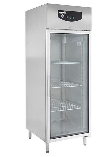 Vrieskast Rvs 1 Glasdeur, Verzenden, Nieuw in verpakking, Koelen en Vriezen