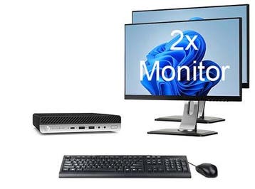 ACTIE: HP EliteDesk 800 G5 Mini i5 9e Gen incl. 2 Monitoren, Ophalen of Verzenden