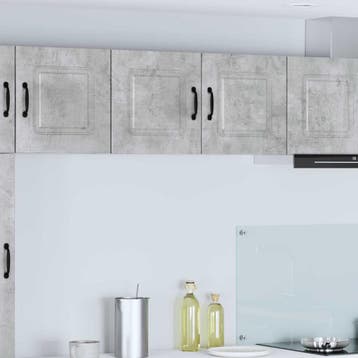 vidaXL Vaatwasserpaneel Kalmar Beton Grijs 80 x 31 x 40 cm, Verzenden