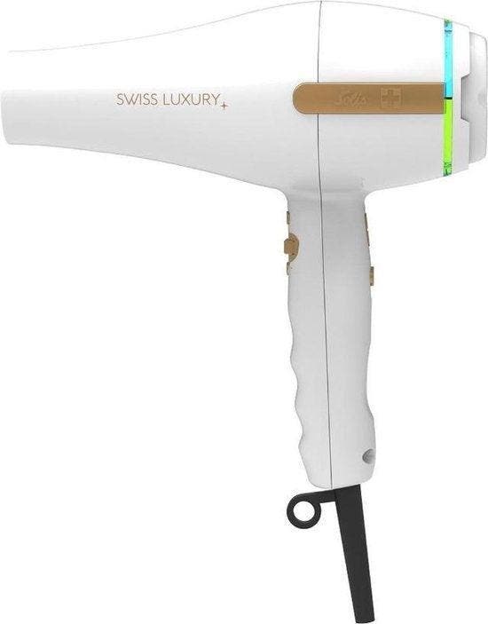 2dekans | Solis Swiss Luxury 3800 Föhn - Haardroger - Wit, Handtassen en Accessoires, Uiterlijk | Haarverzorging, Ophalen of Verzenden