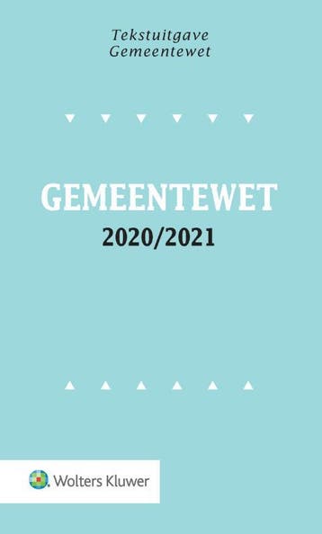 Tekstuitgave Gemeentewet 2020/2021 |  | Nieuw, Verzenden