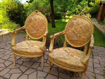 Fauteuil (2) - Noyer, Antiek en Kunst