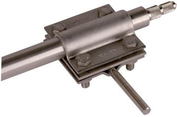 Dehn Earth Rod Terminal Clamp Stainless Steel For D 20mm Rd, Bricolage & Construction, Verzenden