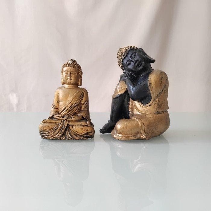 Themacollectie - Boeddha, Budai en een geluksbeeld (15), Antiek en Kunst, Antiek | Speelgoed