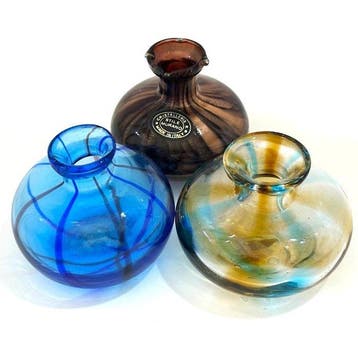 Murano 3 Vasetti Vintage – Anni 60. - Vaas - Veelkleurig