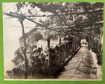 Sommer (attributo) - Amalfi - Coppia di fotografie antiche