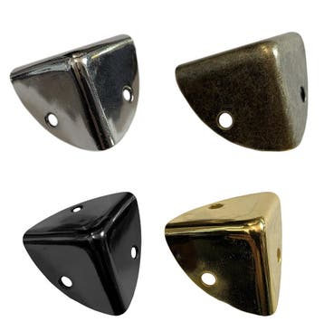 Set van 24 kisthoeken 25x25x25 mm, zwart, Verzenden, Nieuw