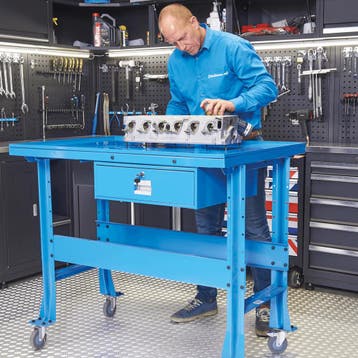 Datona Montagetafel verrijdbaar - blauw - Datona, Ophalen of Verzenden