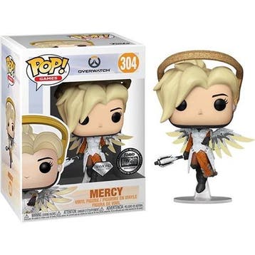 Funko Pop! Overwatch Mercy #304  Diamond Special Edition, Verzenden, Nieuw