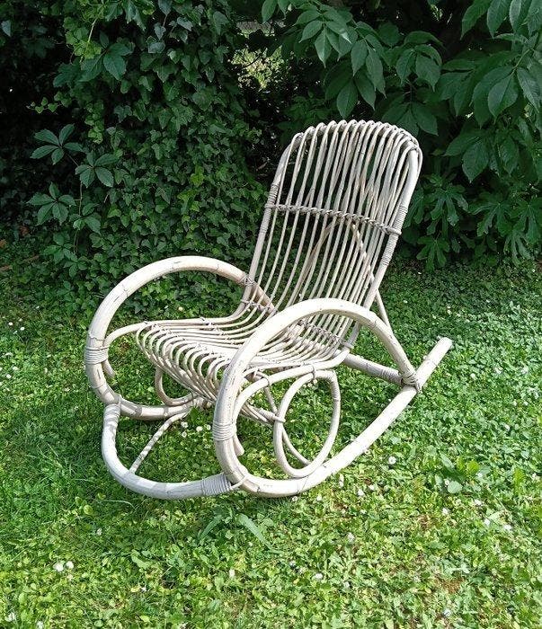 Schommelstoel - Schommelstoel - Bamboe, Antiek en Kunst, Curiosa en Brocante