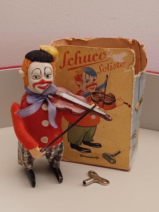 Schuco - Speelgoed en tôle, à remontoir, Solisto - 1940-1950, Antiek en Kunst, Antiek | Speelgoed