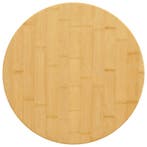 vidaXL Tafelblad Ø 50x1,5 cm bamboe, Verzenden, Nieuw