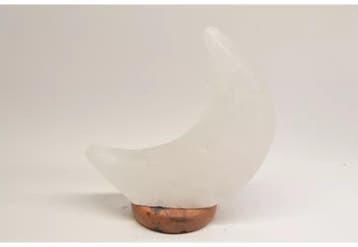 Zoutlamp Maan - Wit - Met Aan/Uit Schakelaar - Led Lampje, Ophalen of Verzenden, Nieuw